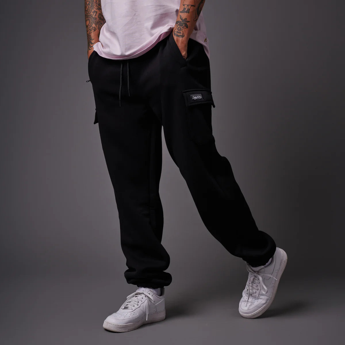 pantalone in felpa cargo Dolly Noire