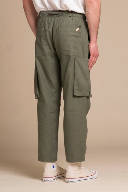 Pantalone cargo in lino Impure