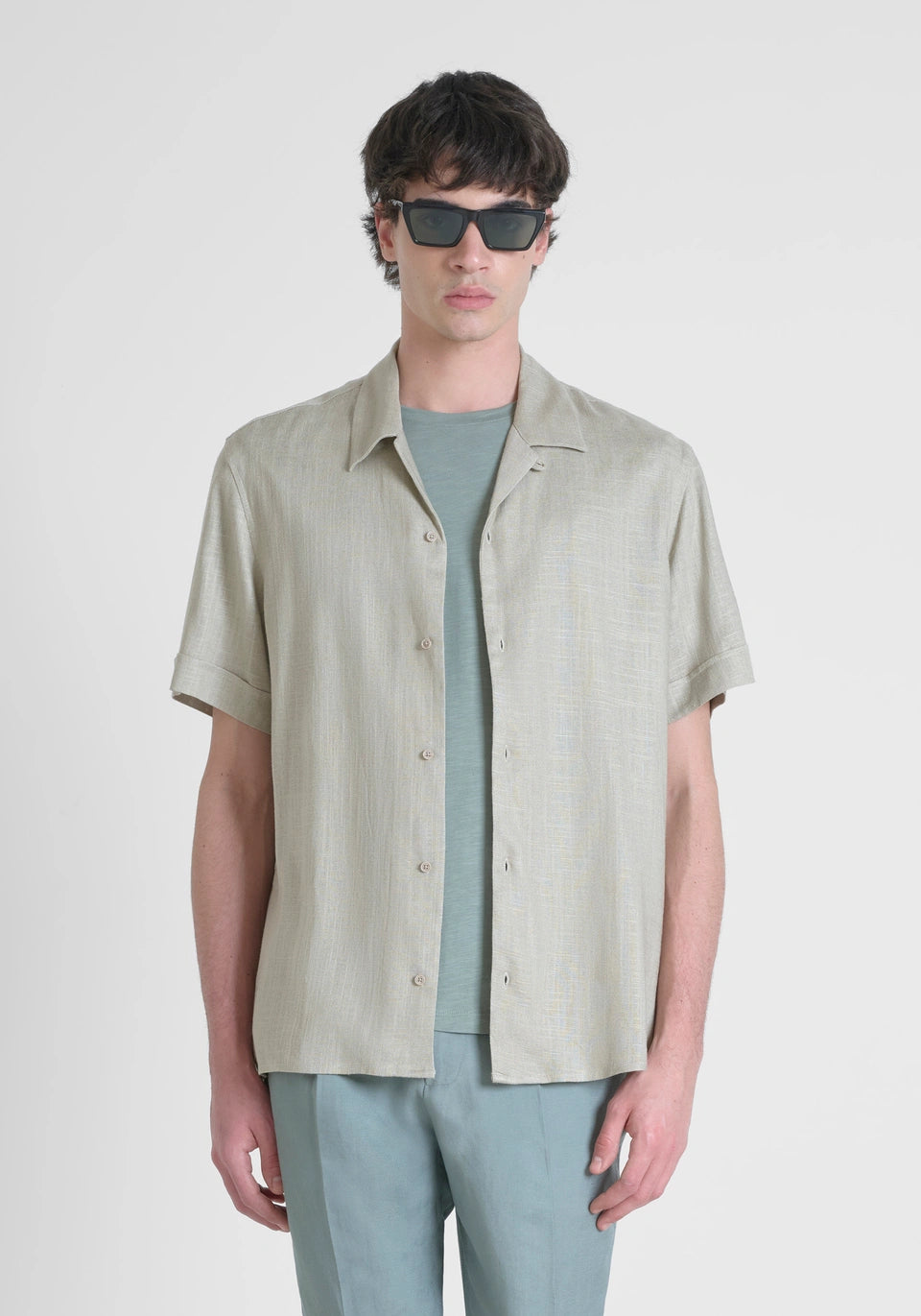 Camicia in lino maniche corte Antony Morato