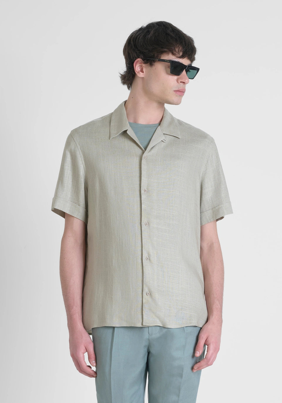Camicia in lino maniche corte Antony Morato