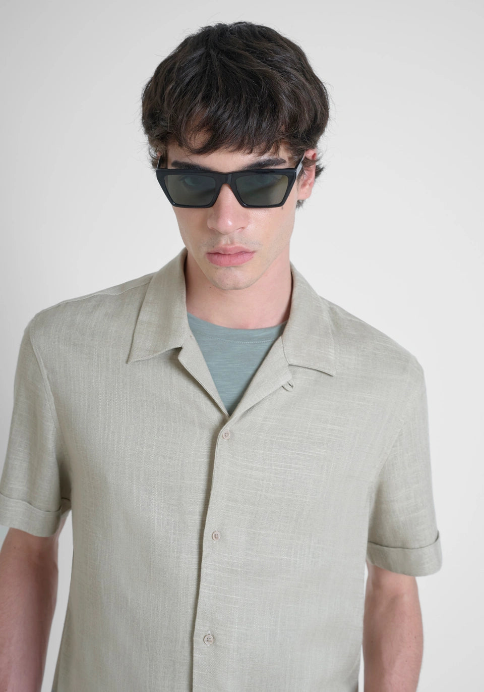 Camicia in lino maniche corte Antony Morato