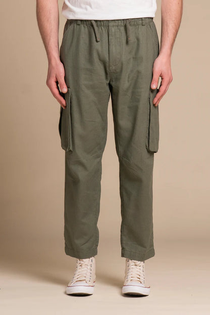 Pantalone cargo in lino Impure