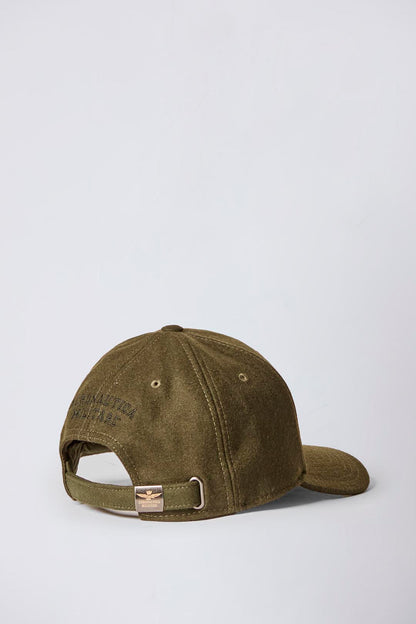 Cappellino in misto lana ricamato Aeronautica Militare