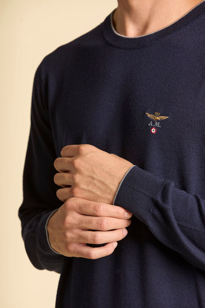 Maglia in lana merinos Aeronautica Militare
